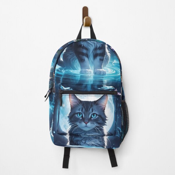 Item preview, Fantasy cat sittin under water in fullmoon night designed and sold by WhiteDoveArt.