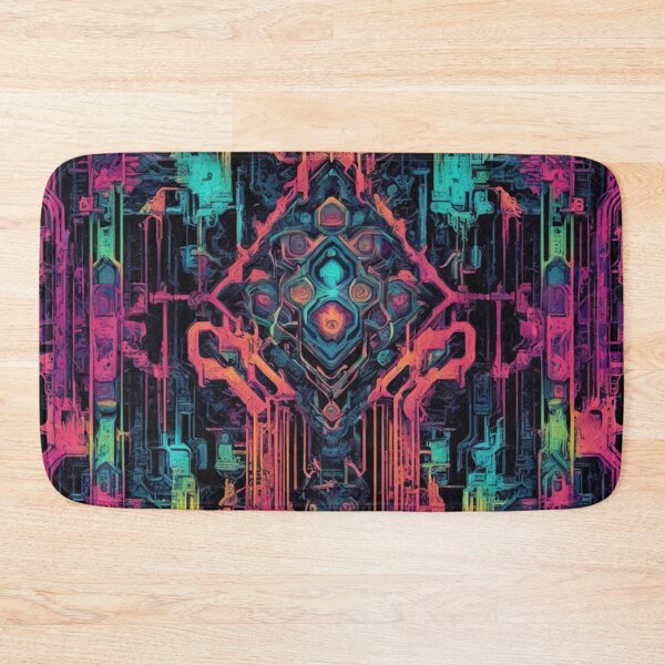 Item preview, Psychedelic Tech, Abstract Expressionism, Digital Art designed and sold by Burn-Ego.