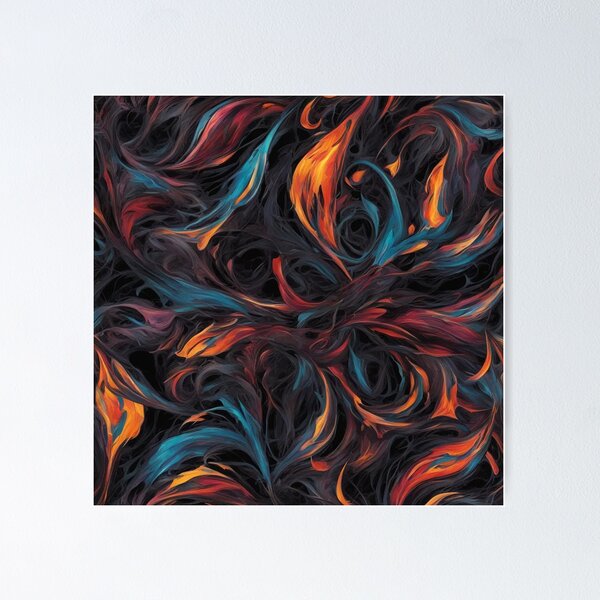 Item preview, Psychedelic Winds, Abstract Expressionism, Digital Art designed and sold by Burn-Ego.