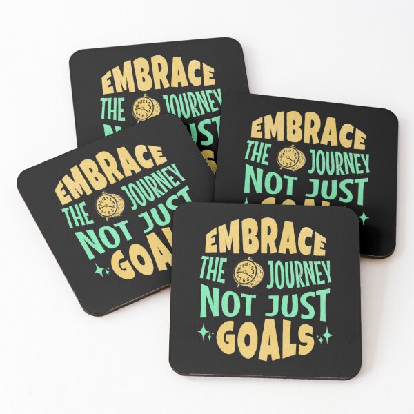 Item preview, Embrace the journey, not just goals. designed and sold by BlueGoldArt.