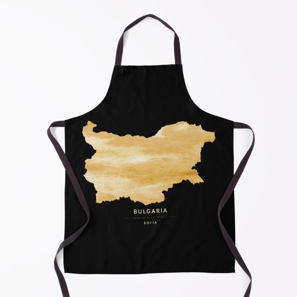 Item preview, Bulgaria map in gold color designed and sold by Jerhus.