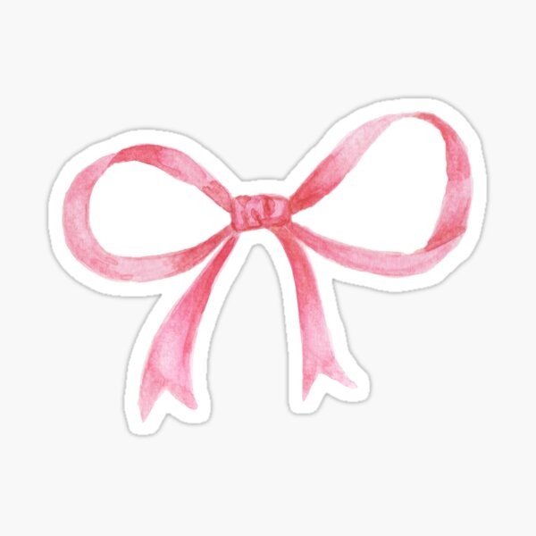 coquette bow Sticker for Sale by pantea safa