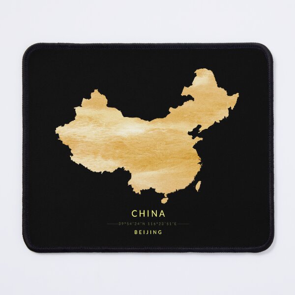 Item preview, China map in gold color designed and sold by Jerhus.