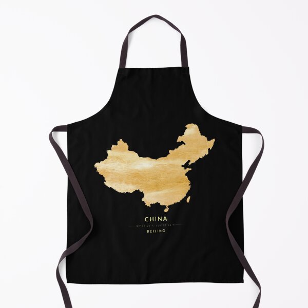 Item preview, China map in gold color designed and sold by Jerhus.