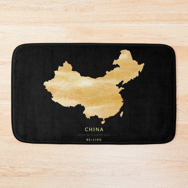 Item preview, China map in gold color designed and sold by Jerhus.