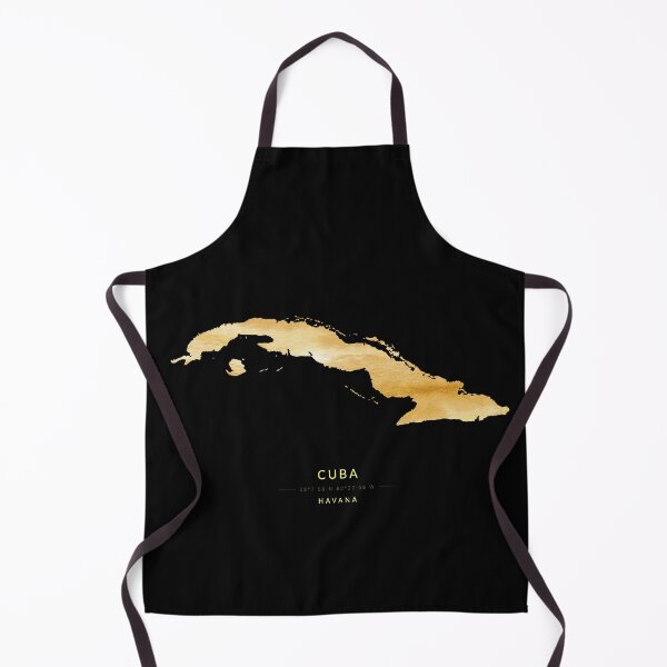 Item preview, Map of Cuba in gold color designed and sold by Jerhus.