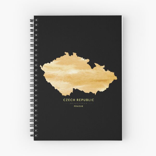 Item preview, Czech Republic map in gold color designed and sold by Jerhus.