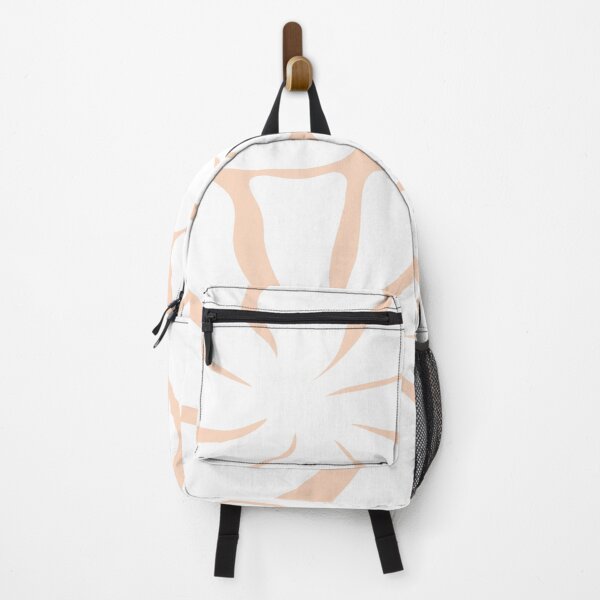 Item preview, Peach Fuzz Abstract Retro 60s 70s White Flower Graphic Design designed and sold by IZiets.