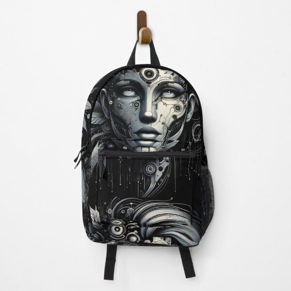 Item preview, Mechanical Muse - Steampunk Woman Portrait designed and sold by SrijanaByAnu.