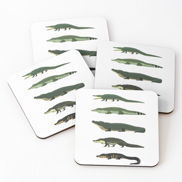 Item preview, Crocodile Alligator Side View Comparisons designed and sold by SUPERHERON.
