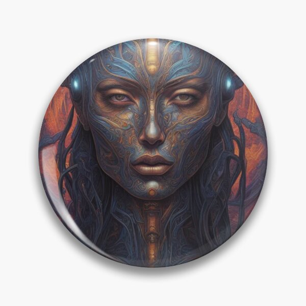 Item preview, Nephilim, Psychedelic Abstract Portrait, Digital Art designed and sold by Burn-Ego.