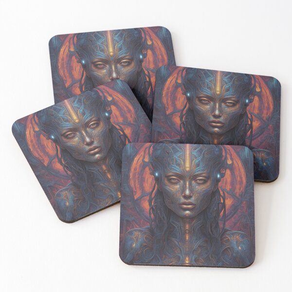 Item preview, Nephilim, Psychedelic Abstract Portrait, Digital Art designed and sold by Burn-Ego.