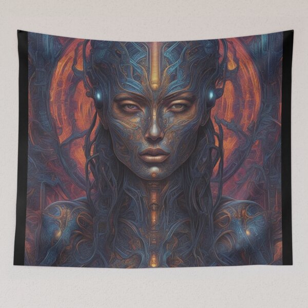 Item preview, Nephilim, Psychedelic Abstract Portrait, Digital Art designed and sold by Burn-Ego.