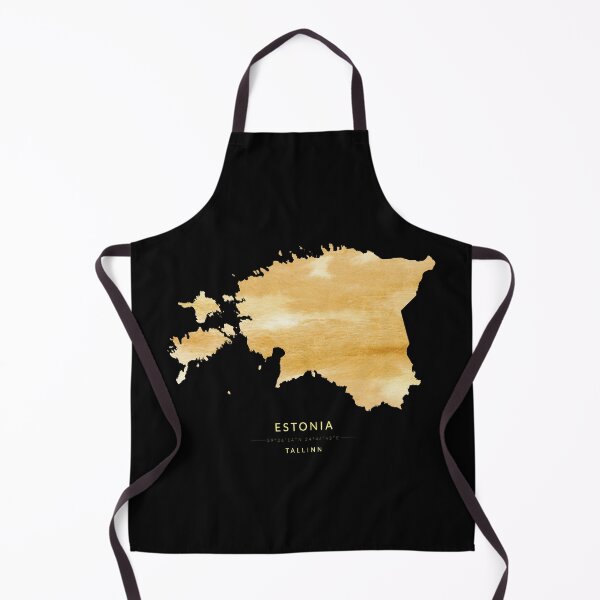 Item preview, Estonia map in gold color designed and sold by Jerhus.