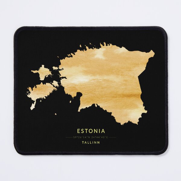 Item preview, Estonia map in gold color designed and sold by Jerhus.