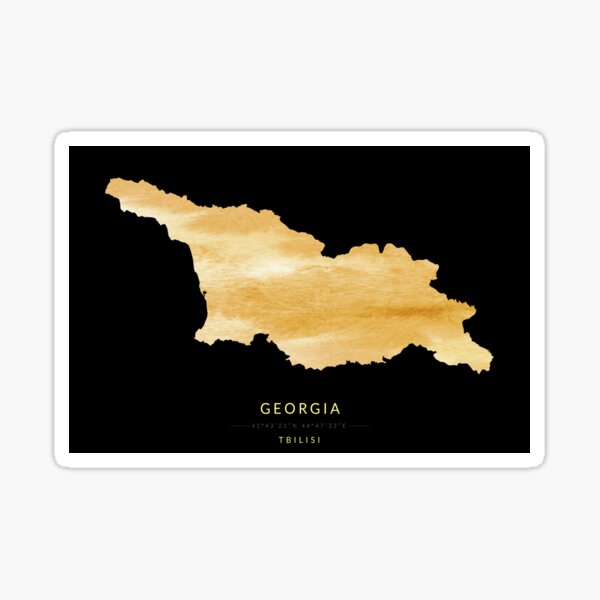 Item preview, Georgia map in gold color designed and sold by Jerhus.