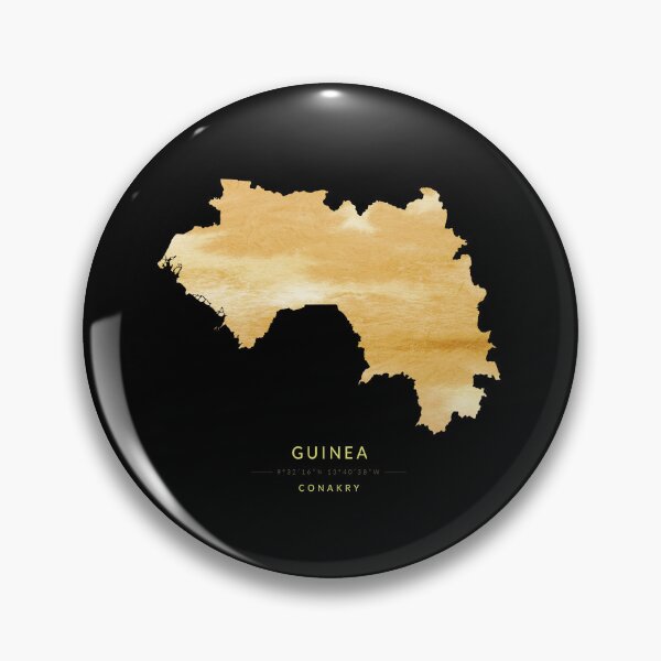 Item preview, Map of Guinea in gold color designed and sold by Jerhus.