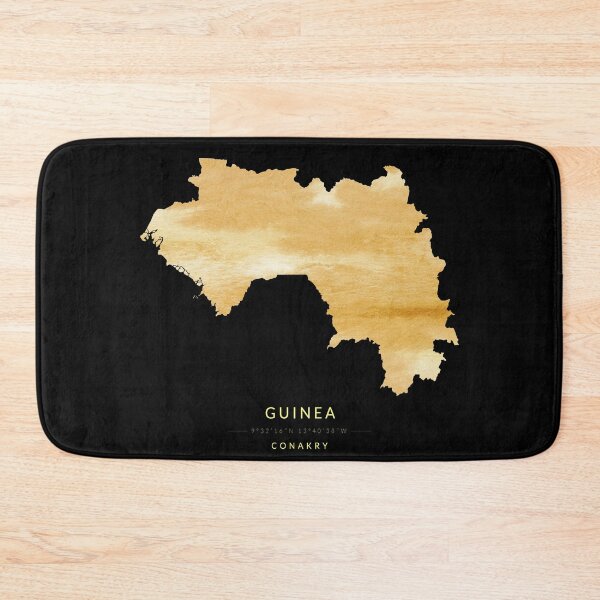 Item preview, Map of Guinea in gold color designed and sold by Jerhus.