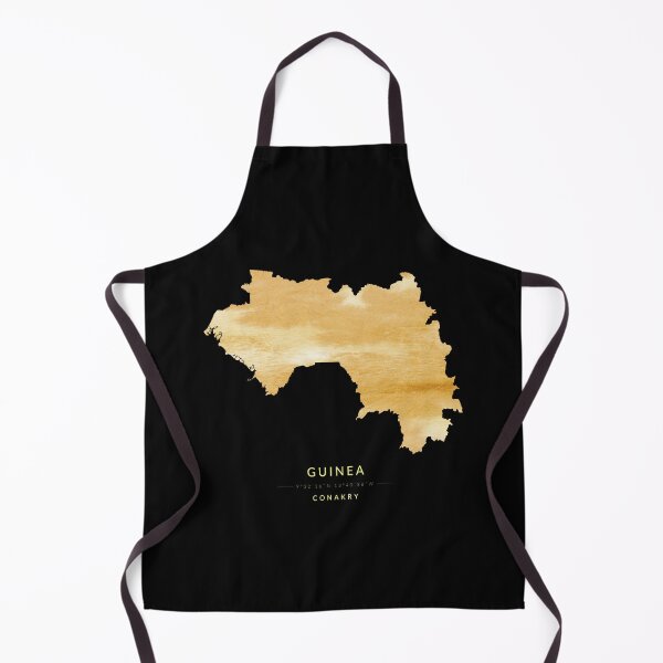 Item preview, Map of Guinea in gold color designed and sold by Jerhus.