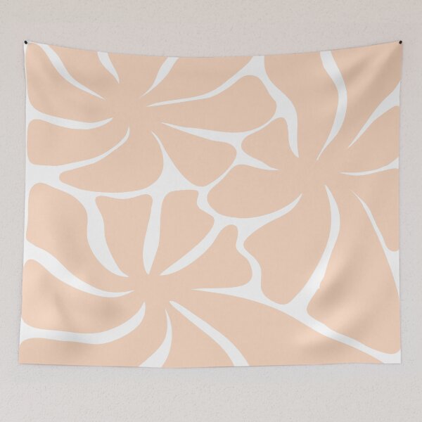 Item preview, Peach Fuzz Abstract Retro 60s 70s Flower Graphic Design designed and sold by IZiets.