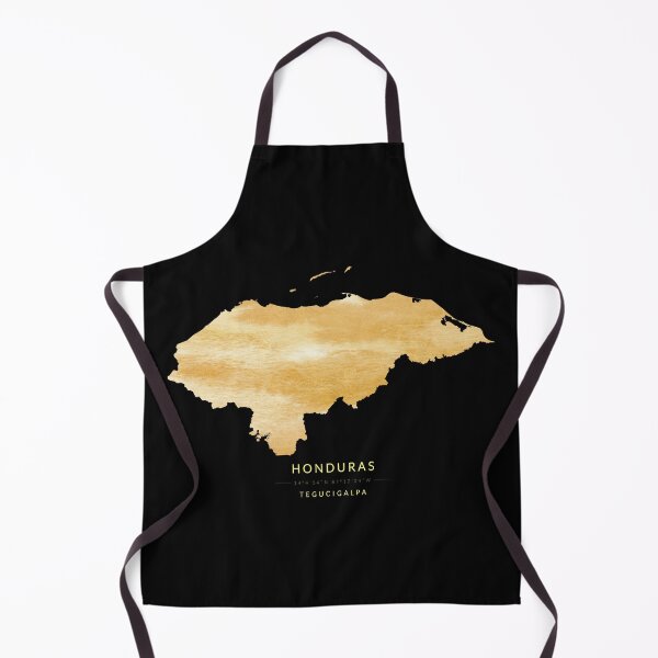 Item preview, Honduras map in gold color designed and sold by Jerhus.