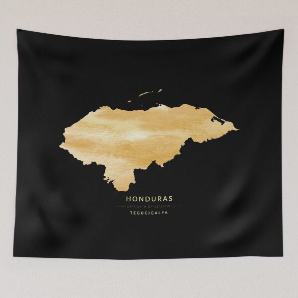 Item preview, Honduras map in gold color designed and sold by Jerhus.