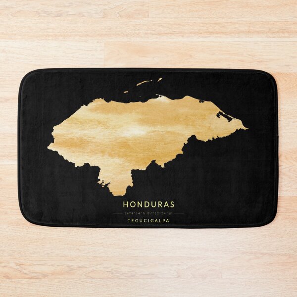 Item preview, Honduras map in gold color designed and sold by Jerhus.