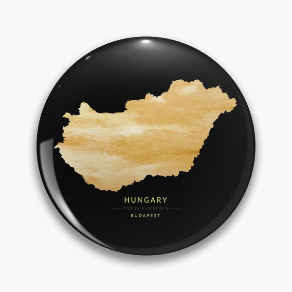 Item preview, Hungary map in gold color designed and sold by Jerhus.