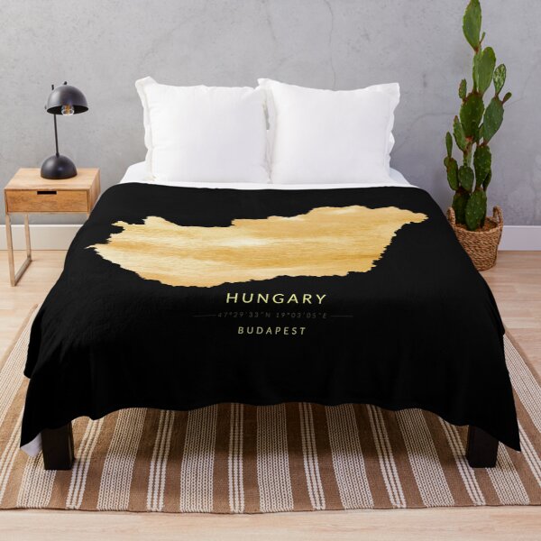 Item preview, Hungary map in gold color designed and sold by Jerhus.