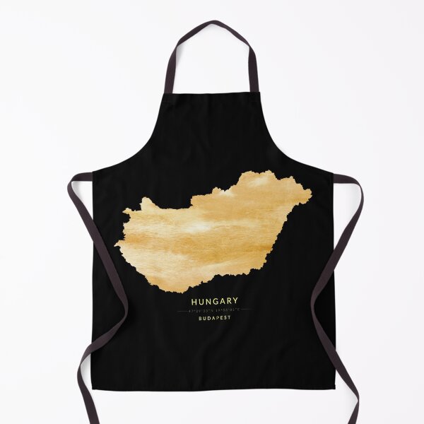 Item preview, Hungary map in gold color designed and sold by Jerhus.