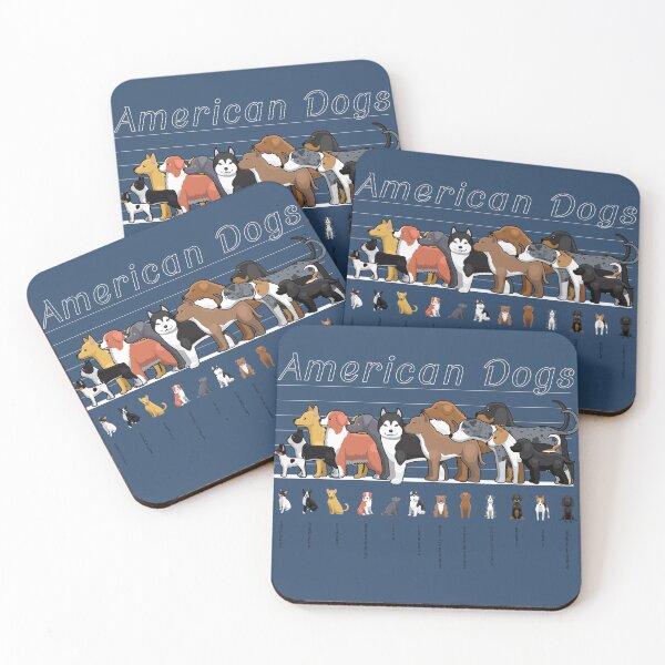 Item preview, American Dogs Size Comparisons designed and sold by SUPERHERON.