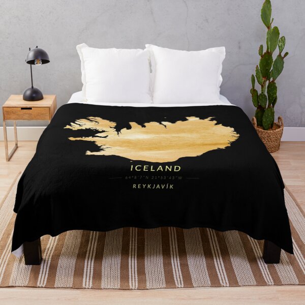 Item preview, Iceland map in gold color designed and sold by Jerhus.