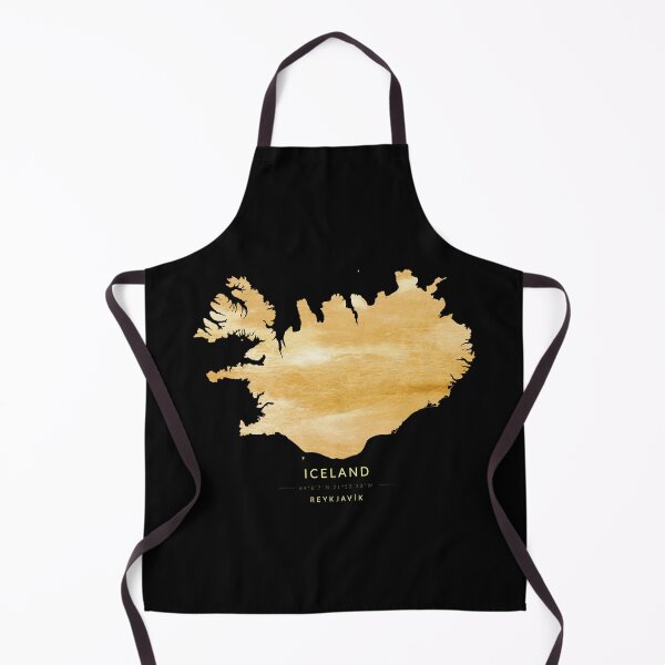 Item preview, Iceland map in gold color designed and sold by Jerhus.