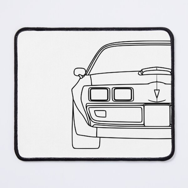 Item preview, Pontiac Firebird Trans Am 1979-1981 square black lined art designed and sold by EdimDesign.