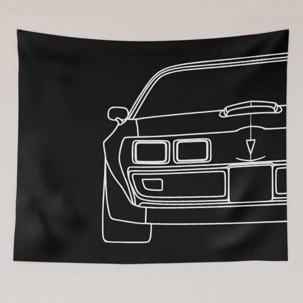 Item preview, Pontiac Firebird Trans Am 1979-1981 square white lined art designed and sold by EdimDesign.