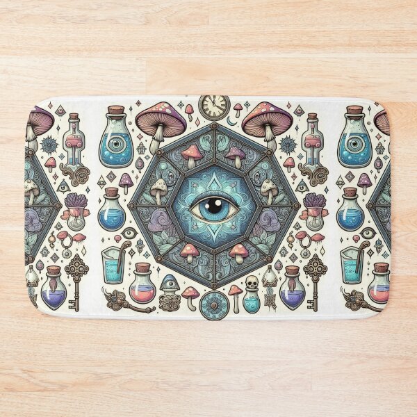 Item preview, Mystical Mushrooms key magical Fungi designed and sold by CoffeeIsATrip.