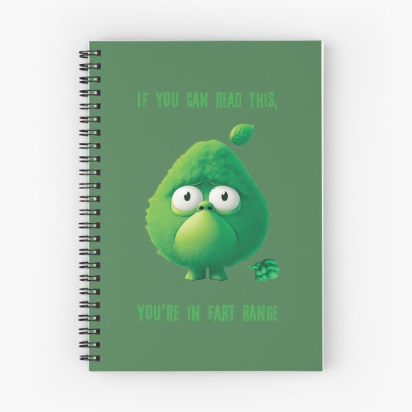 Item preview, Green fart monster with a leaf on its head designed and sold by HarridanCreates.