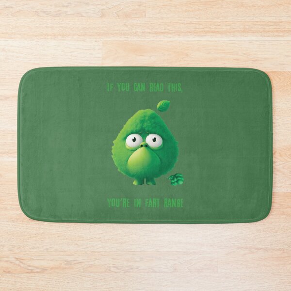 Item preview, Green fart monster with a leaf on its head designed and sold by HarridanCreates.
