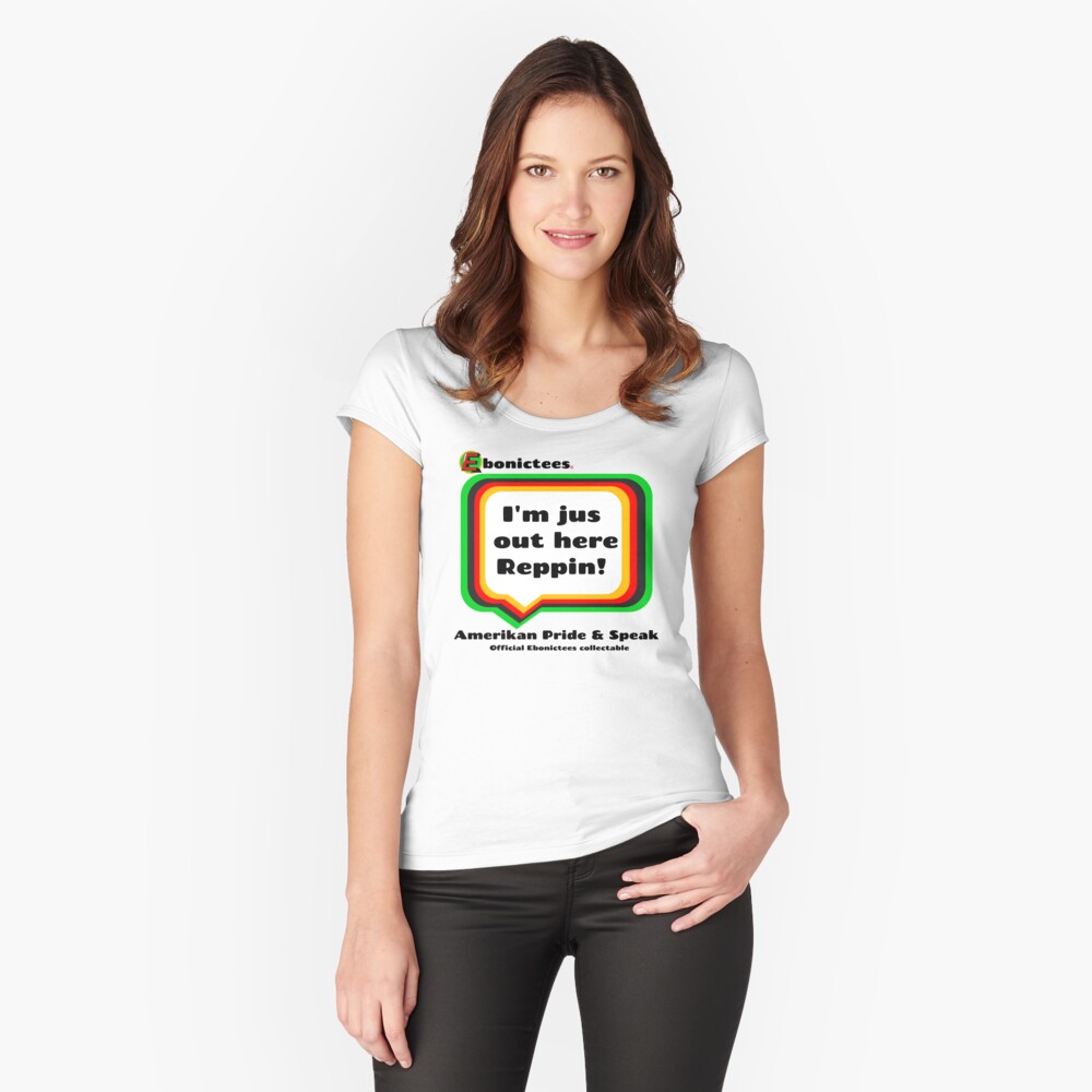 Item preview, Fitted Scoop T-Shirt designed and sold by Ebonictees.