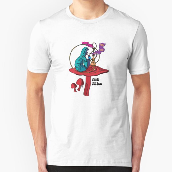 Ask Alice - The smoking Caterpillar Slim Fit T-Shirt