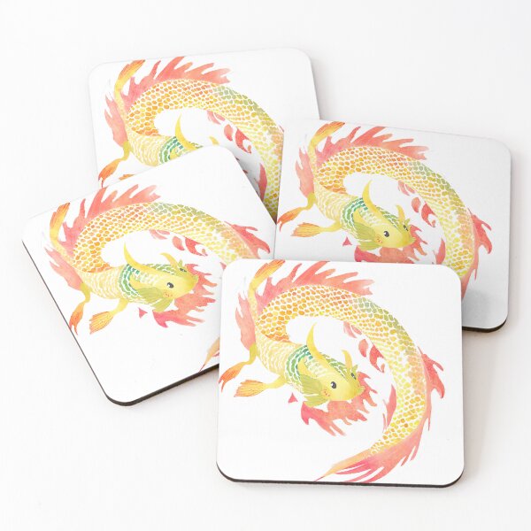 Item preview, Art painting, dragon fish is a symbol of wealth. Abundance and fortune, no background designed and sold by 9blueart.