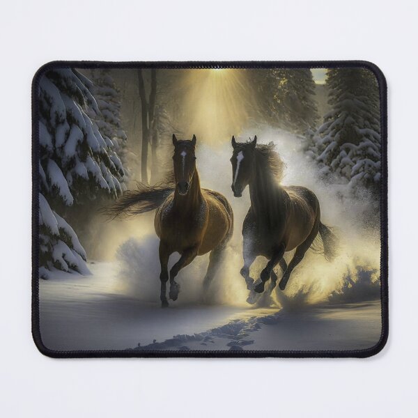 Item preview, Horses in Morning Snow designed and sold by Blue Horse Photo Magic.