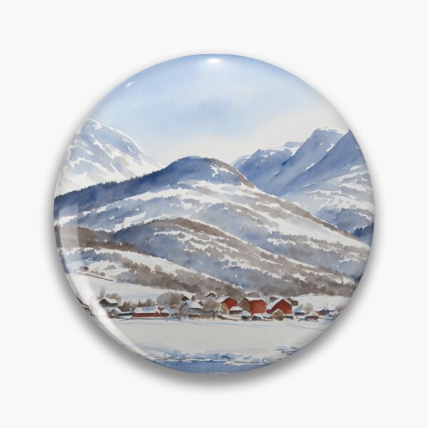 Item preview, Norwegian Winter Landscape designed and sold by Delemore Art.