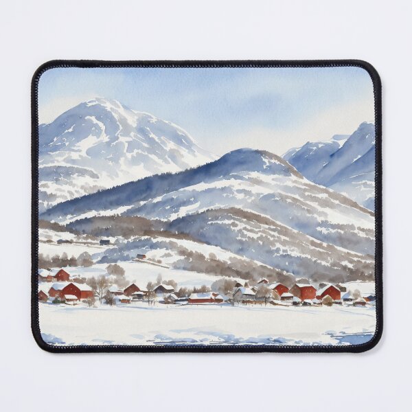 Item preview, Norwegian Winter Landscape designed and sold by Delemore Art.