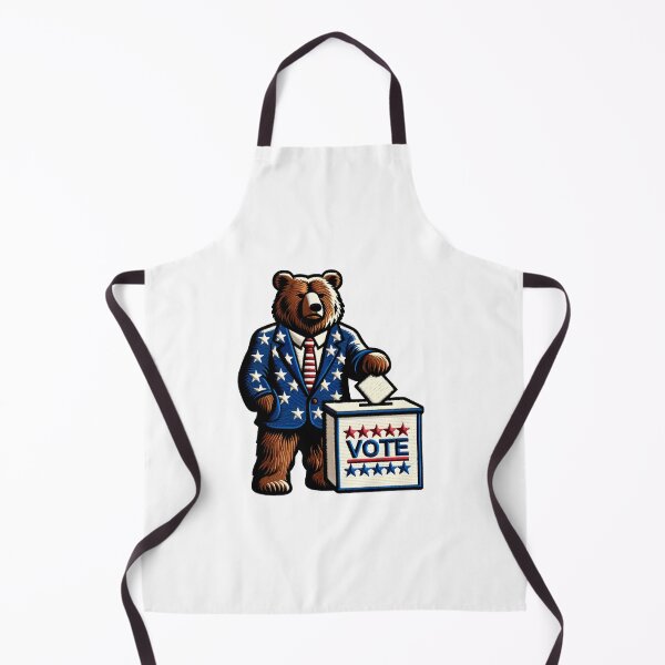 Item preview, American Bear Voting Patch Illustration designed and sold by #Adulting Central.