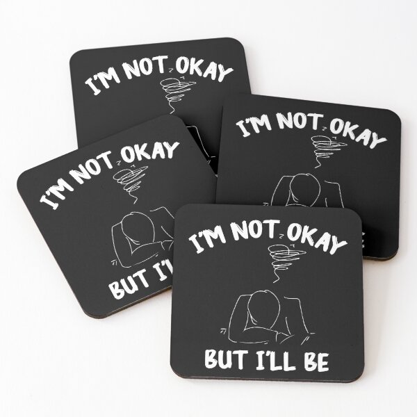 Item preview, okay not okay: its ok and not fine quotes designed and sold by The  Knick Knack Nook.