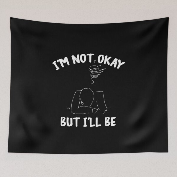 Item preview, okay not okay: its ok and not fine quotes designed and sold by The  Knick Knack Nook.
