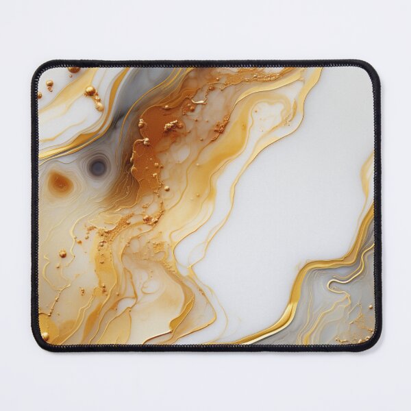 Item preview, White and Gold Marble Agate designed and sold by Winarrts.