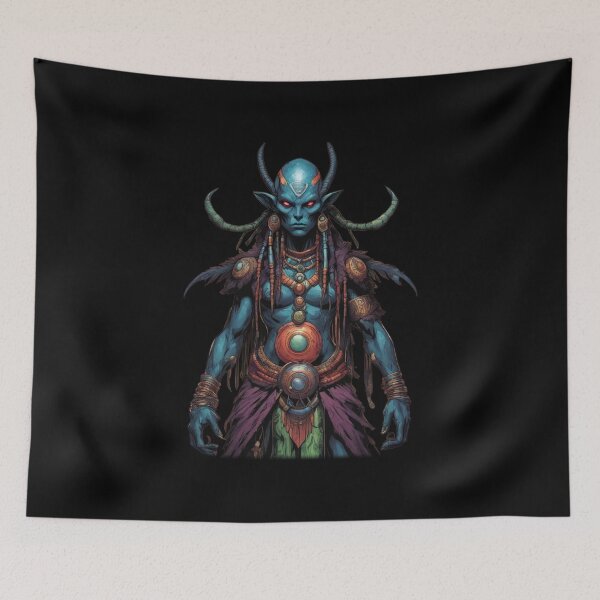 Item preview, Shamanic Alien, Spirit Warrior, Cosmic Power designed and sold by Burn-Ego.