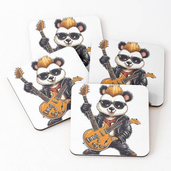 Item preview, Rock 'n' Roll Panda: The cool cartoon meme designed and sold by coserkan.